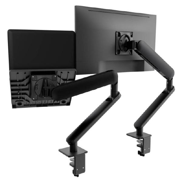 Atdec Ora Duo High-Performance Dynamic Monitor Arms with Laptop Tray. F-Clamp Desk Fixing. Max Lo... - Image 4