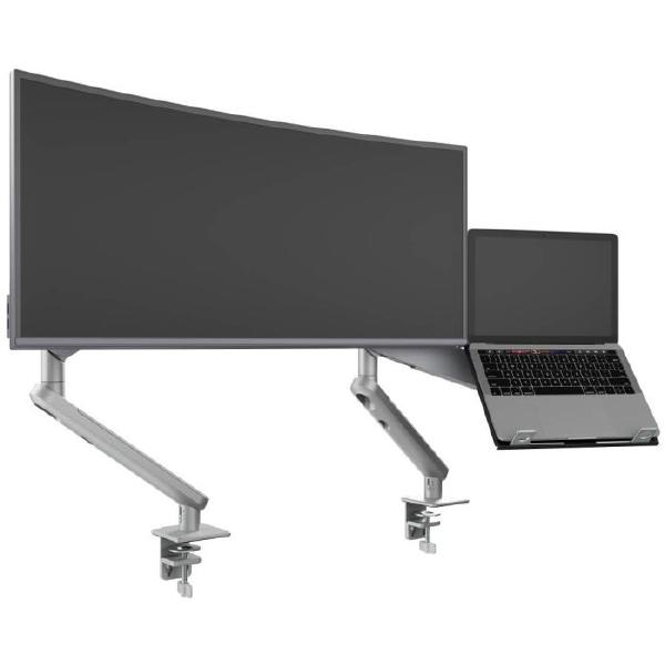 Atdec Ora Duo High-Performance Dynamic Monitor Arms with Laptop Tray. F-Clamp Desk Fixing. Max Lo... - Image 5
