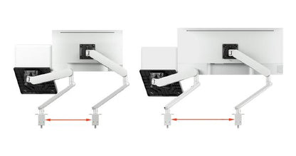 Atdec Ora Duo High-Performance Dynamic Monitor Arms with Laptop Tray. F-Clamp Desk Fixing. Max Lo... - Image 7