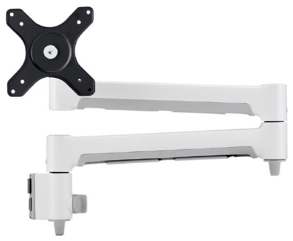 Atdec AWM-A71 710mm Long Swing Monitor Arm, Adjustable Tilt and Pan, White - Monitors - Mounts