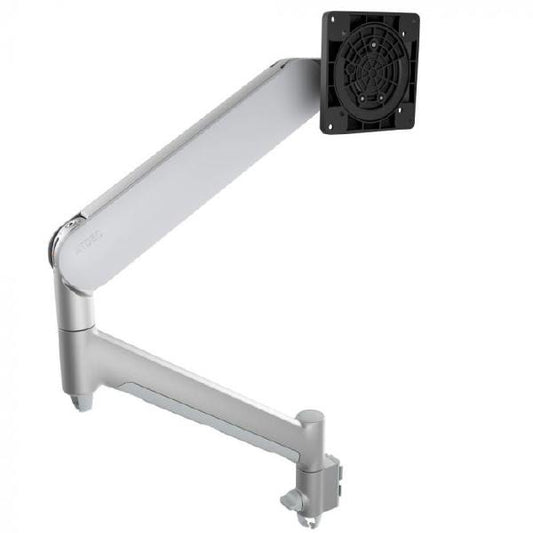Atdec AWM-ADTC Dynamic Monitor Arm with Clamp / 8kg (17.6lb) Flat and Curved Screen, Silver