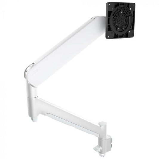 Atdec AWM-ADTC Dynamic Monitor Arm with Clamp / 8kg (17.6lb) Flat and Curved Screen, White - Moni...