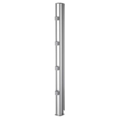 Atdec 750mm Tall Post With Guide Marks Silver
