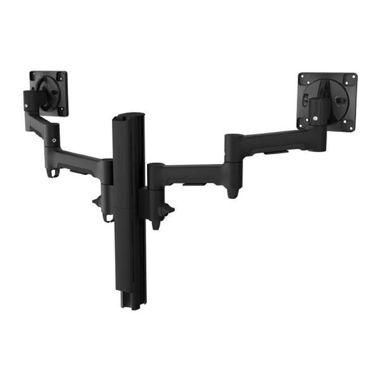 Atdec AWMS-2-4640 Dual Monitor Swing Arms on 400mm Post. Max Load: 12kg (flat), 10kg (curved), He...