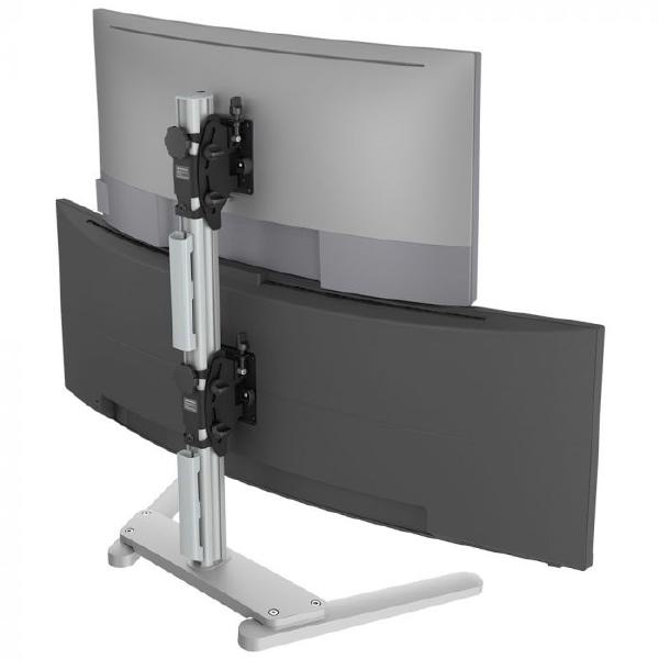 Atdec AWMS-2-BT75 Super Heavy Duty Dual Vertical Monitor Mount. Max Load Per Display: 25kg (flat)... - Image 6
