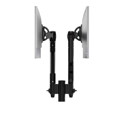 Atdec AWMS-2-D13 Dual Dynamic Monitor Arms on 135mm Post. Max Load: 8kg, F-Clamp Desk Fixing, VES... - Image 4