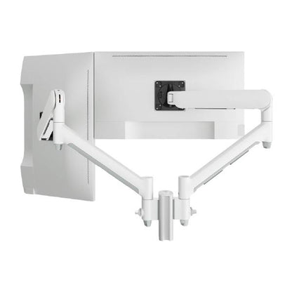 Atdec AWMS-2-D13 Dual Dynamic Monitor Arms on 135mm Post. Max Load: 8kg, F-Clamp Desk Fixing VESA... - Image 2