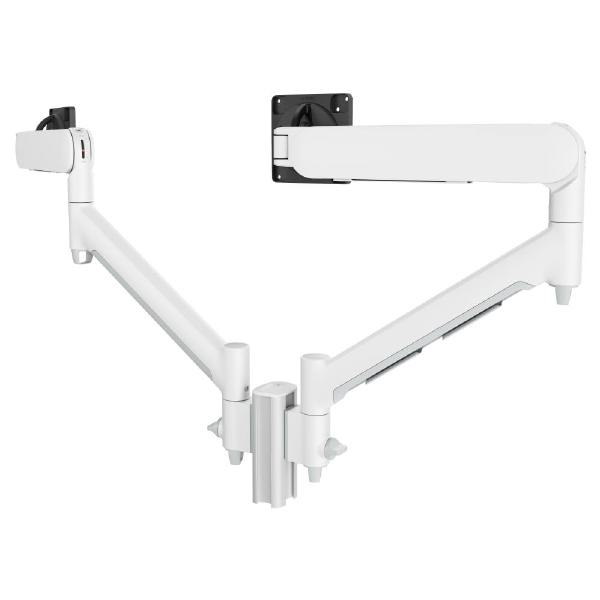 Atdec AWMS-2-D13 Dual Dynamic Monitor Arms on 135mm Post. Max Load: 8kg, F-Clamp Desk Fixing VESA... - Image 3