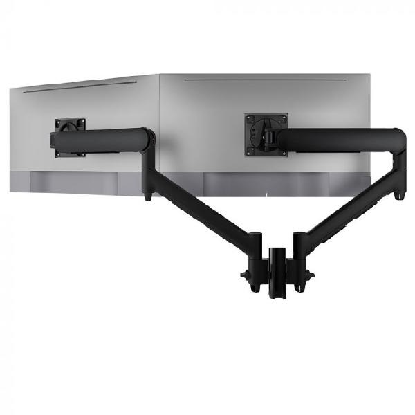 Atdec AWMS-2-D13 Dual Dynamic Monitor Arms on 135mm Post. Max Load: 8kg, Grommet Clamp Desk Fixin... - Image 2