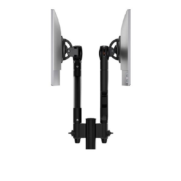 Atdec AWMS-2-D13 Dual Dynamic Monitor Arms on 135mm Post. Max Load: 8kg, Grommet Clamp Desk Fixin... - Image 4