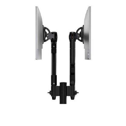 Atdec AWMS-2-D13 Dual Dynamic Monitor Arms on 135mm Post. Max Load: 8kg, Grommet Clamp Desk Fixin... - Image 4
