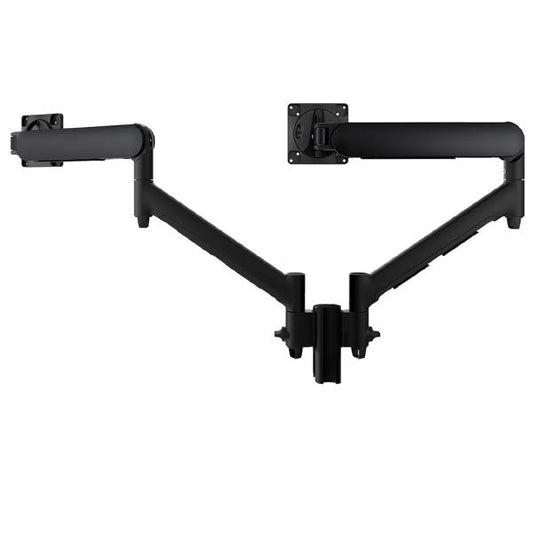 Atdec AWMS-2-D13 Dual Dynamic Monitor Arms on 135mm Post. Max Load: 8kg, Heavy Duty F-Clamp Fixin...