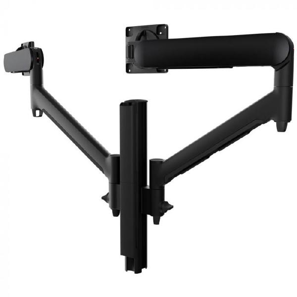 Atdec AWMS-2-D40 Dual Dynamic Monitor Arms on 400mm Post. Max Load: 8kg, Bolt-Through Desk Fixing...