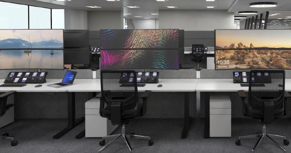 Atdec AWMS-2-LTHT75 Heavy Duty Dual Mount with 750mm Post. 18kg Flat Screens, 12kg Curved Screens... - Image 4