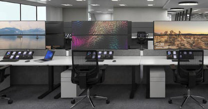 Atdec AWMS-2-LTHT75 Heavy Duty Dual Mount with 750mm Post. 18kg Flat Screens, 12kg Curved Screens... - Image 4