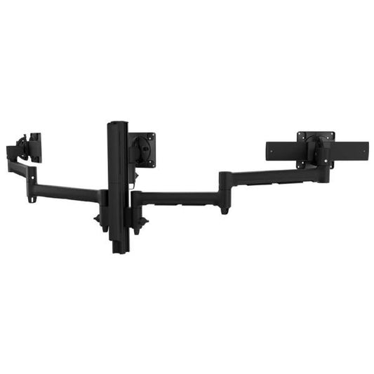 Atdec AWMS-3-137S4 Triple Monitor Arms with Sliders on 400mm Post. C-Clamp Desk Fixing, VESA up t...