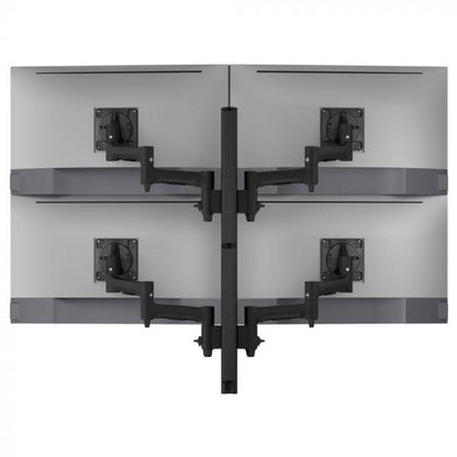 Atdec AWMS-4-4675 Quad 460mm Monitor Arms on 750mm Post. 12kg Flat Screens, 10kg Curved Screens,...