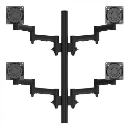 Atdec AWMS-4-4675 Quad 460mm Monitor Arms on 750mm Post. 12kg Flat Screens, 10kg Curved Screens,... - Image 3