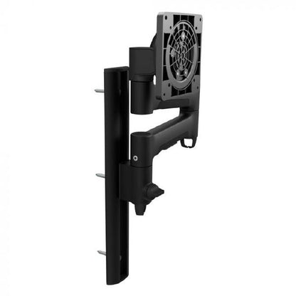 Atdec AWMS-46W35 Single Monitor Arm on Wall Channel. For Displays up 12kg Flat, 10kg Curved. Blac...