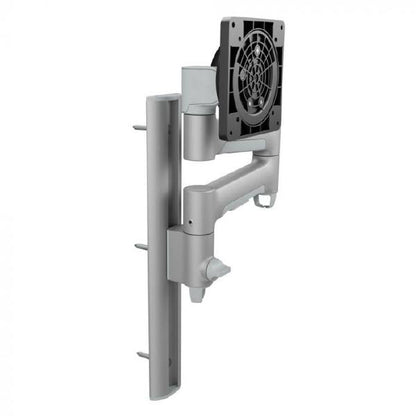 Atdec AWMS-46W35 Single Monitor Arm on Wall Channel. For Displays up 12kg Flat, 10kg Curved. Silver