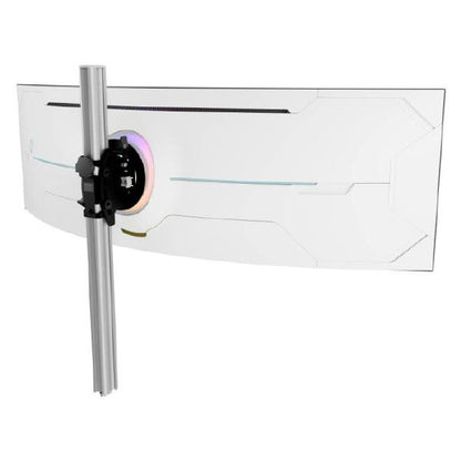 Atdec AWMS-BT75 Super Heavy Duty Mount on Tall Post, Grommet Clamp, Silver