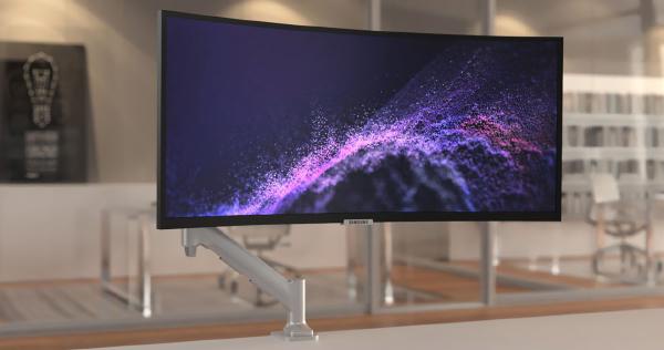 Atdec Fortis Heavy Duty Dynamic Monitor Arm. Up to 49" screens, Min. Load 6kg. Max Load 16kg, H/D... - Image 2