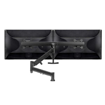 Atdec AWMS-RHXB Tandem Dynamic Dual Monitor Mount. C-Clamp Desk Fixing. Max Load 2-7kg. Up to 27"...