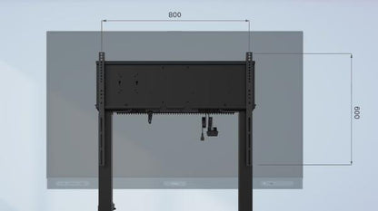 BenQ MT02E Motorised Trolley for 65-86" Displays (Rolling stand with VESA mount) - Mobile Trolley... - Image 3