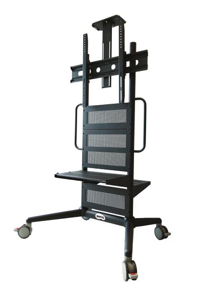 BenQ Pro AV Trolley - Fixed Height Video Conferencing, Digital Signage and IFP Trolley - Support up to 125kg - fit displays 43" - 86"