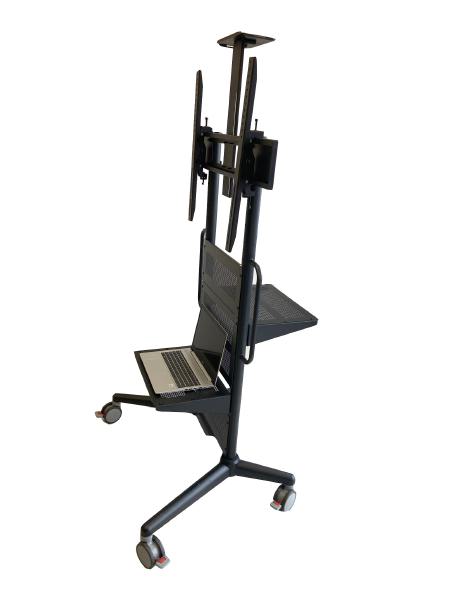 BenQ Pro AV Trolley - Fixed Height Video Conferencing, Digital Signage and IFP Trolley - Support up to 125kg - fit displays 43" - 86"