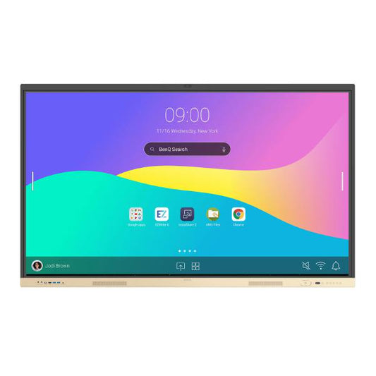 BenQ RE7504FV 75", 16:9 IFP 4K 3840 x 2160, Essential Series with Google GMS w/built-in cam/NFC r...