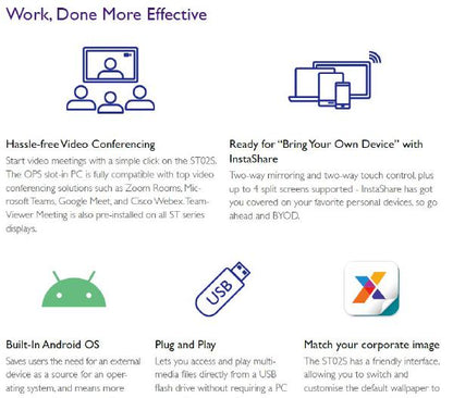 PROMO BenQ ST8602S Pro Smart Signage 86" UHD/ 400nits/ 18/7 Operation/ Android 8/ X-Sign included... - Image 3