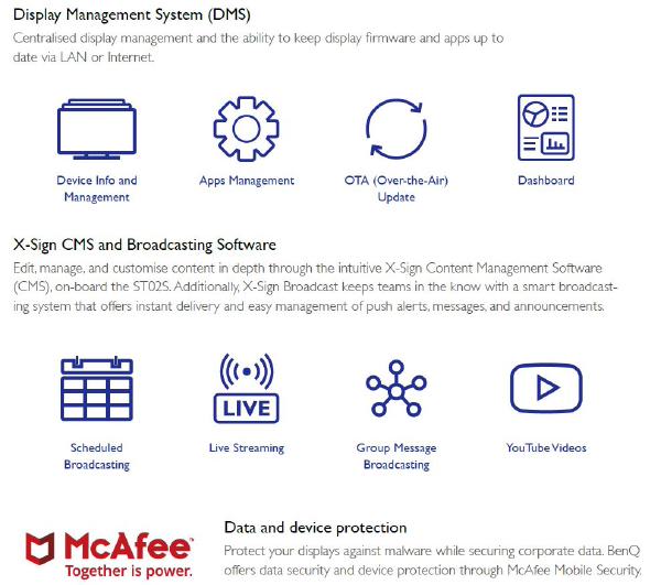 PROMO BenQ ST8602S Pro Smart Signage 86" UHD/ 400nits/ 18/7 Operation/ Android 8/ X-Sign included... - Image 4