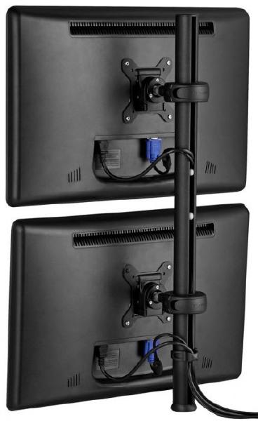 Atdec Spacedec POS Display Pole 750mm long 42mm diameter pole with two display heads. Max load: 12kg. VESA up to 100x100
