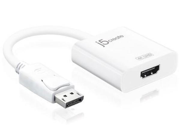 J5create JDA158 DisplayPort (DP) to 4K HDMI Active Adapter - Display Accessories