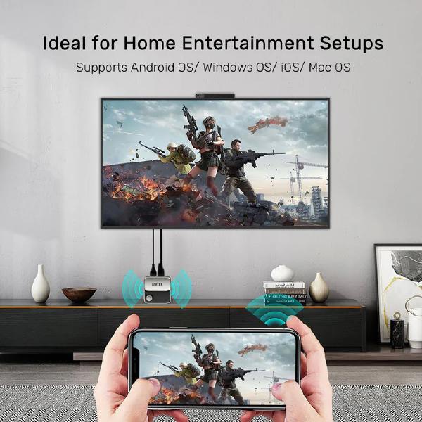 Unitek Wireless 4K Screen Mirroring - Casting Device 60Hz, For Android OS, Windows OS, iOS and Ma... - Image 2