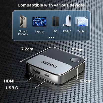 Unitek Wireless 4K Screen Mirroring - Casting Device 60Hz, For Android OS, Windows OS, iOS and Ma... - Image 7