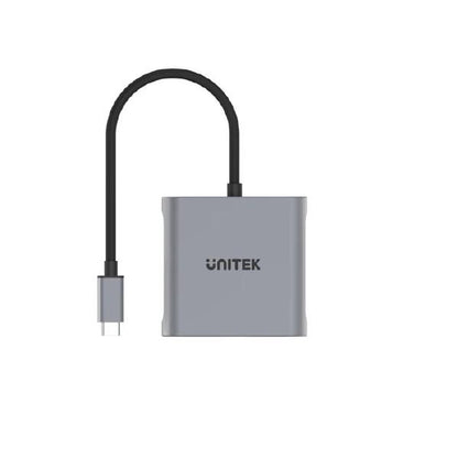 Unitek USB-C to Dual HDMI 4K Adapter, 60Hz with MST for Windows Devices, Grey - Display Accessories - Image 2