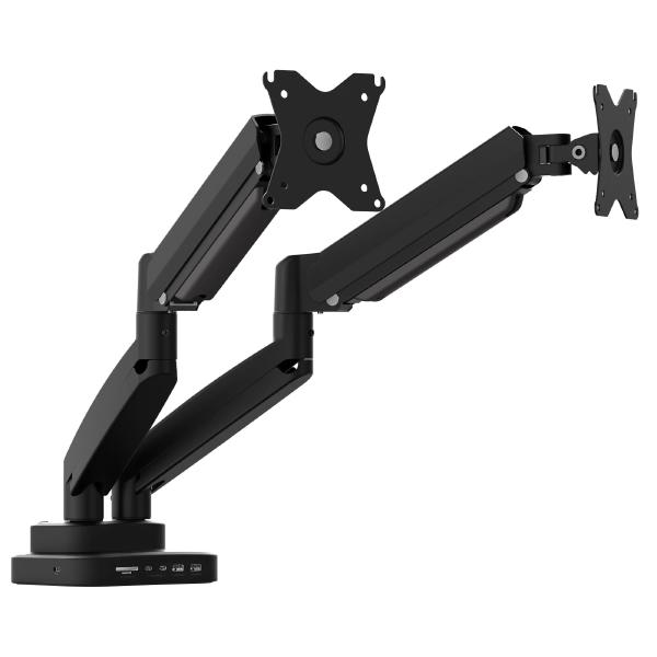 J5create JTSA302 Gas Dual-Monitor Mount with Docking Station - Monitors - Mounts