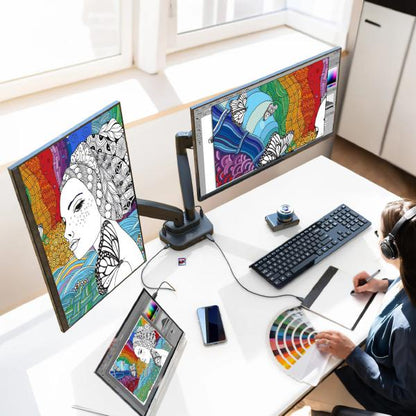 J5create JTSA302 Gas Dual-Monitor Mount with Docking Station - Monitors - Mounts - Image 5
