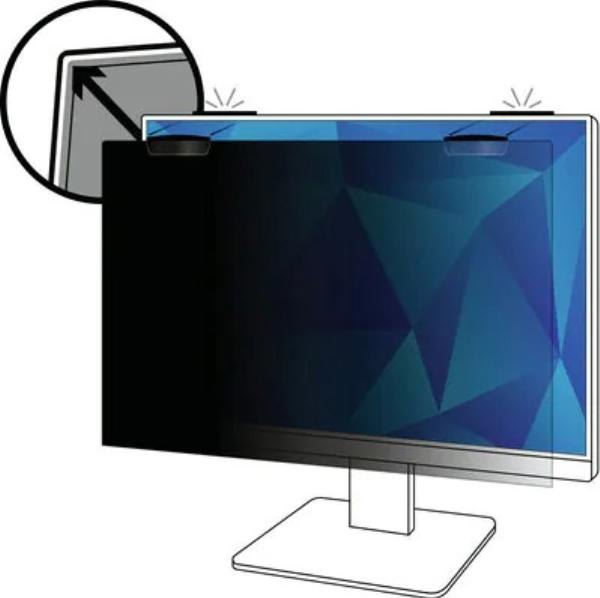 3M Privacy Filter 21.5", 16:9, Full Screen Monitor, Anti-glare, Blue Light Reduction, Matte-to-Gl...