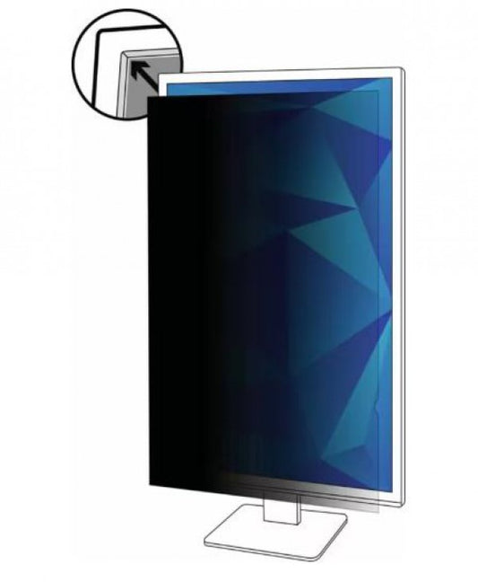 3M Privacy Filter for 21.5" Portrait Monitor with Adhesive Strips and Slide Mounts, 16:9 - Screen...