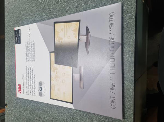 Brand New, box opened - 3M Privacy Filter for 24" Monitor with Adhesive Strips and Slide Mounts,...