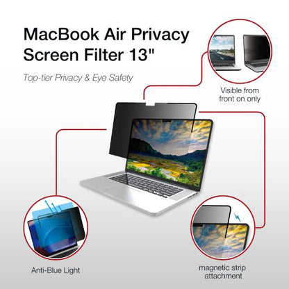 Shintaro Privacy Screen Filter 13.3" for MacBookAir with Magnetic Strips, Anti-glare & Blue Light... - Image 2