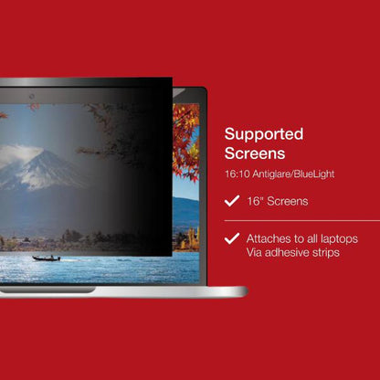 Shintaro Privacy Screen Filter 16" for Laptop with Adhesive Strips, 16:10, Anti-glare & Blue Ligh... - Image 3
