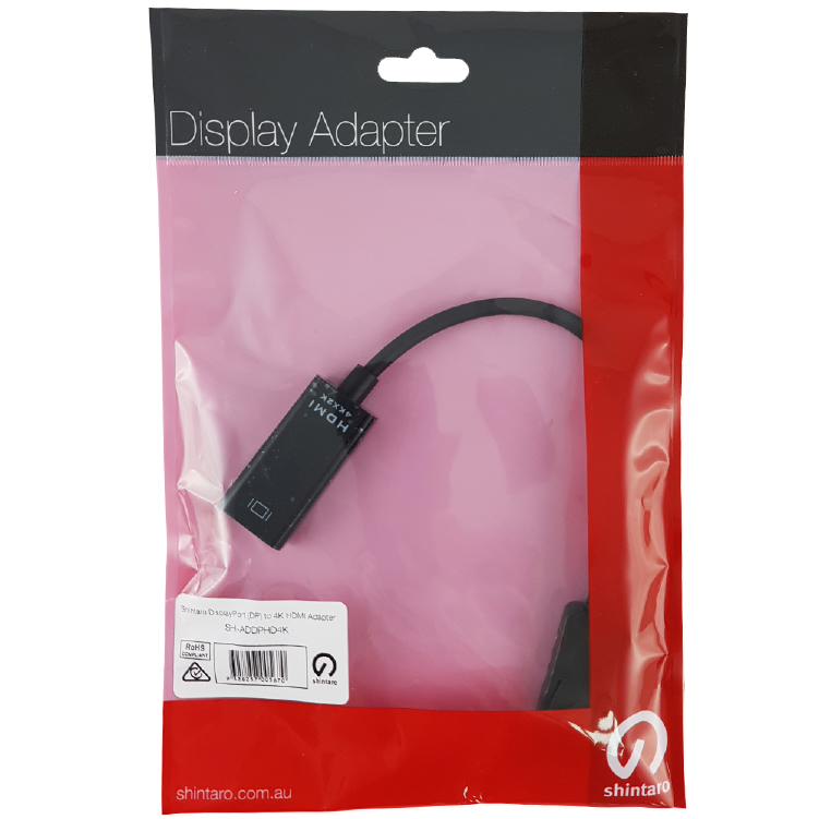 Shintaro DisplayPort (DP) to 4K HDMI Adapter for PCs and Notebooks - Connect to Monitors, HD TVs,... - Image 2