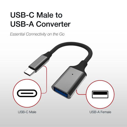 Shintaro USB-C to USB-A OTG Adapter - 15cm USB 3.0 Aluminum Connector for External Drives, Flash... - Image 3