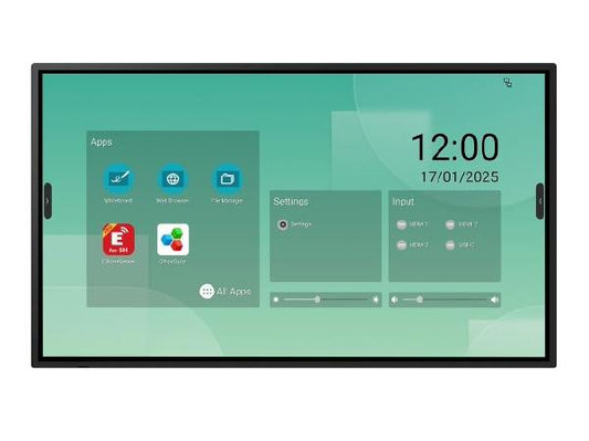 Sharp PN-LM431 AQUOS Board 43" IFP Interactive Display Systems, LCD, 500 cd/m2 Brightness, 3 year...