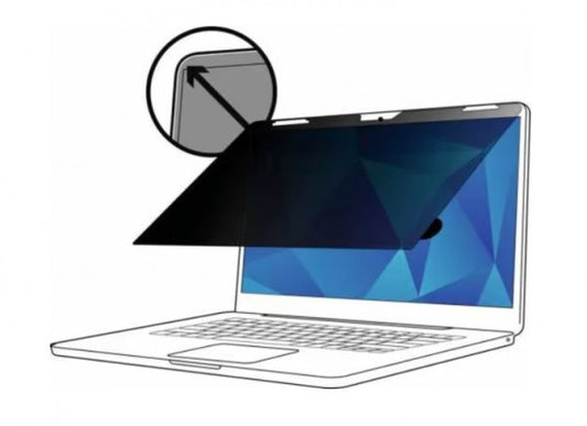 3M Touch Privacy Filter, 13.3", 16:9, Laptop, Matte-to-Matte, COMPLY Flip Attach, Adhesive Strip...
