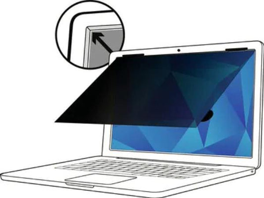 3M Touch Privacy Filter, 15.6", 16:9, Laptop, Anti-Glare, Blue Light Reduction, Matte-to-Matte, S...